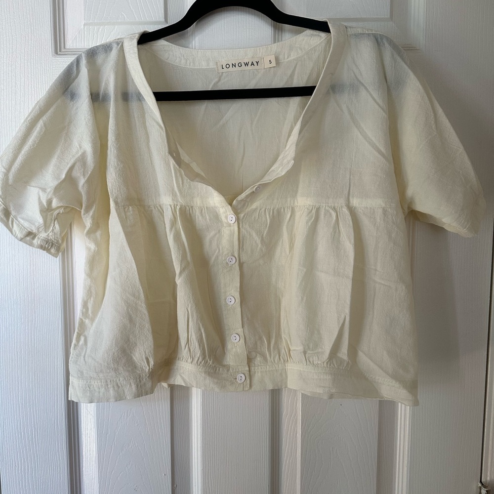 COPY - *SLOW FASHION ALERT* Longway cropped top size S